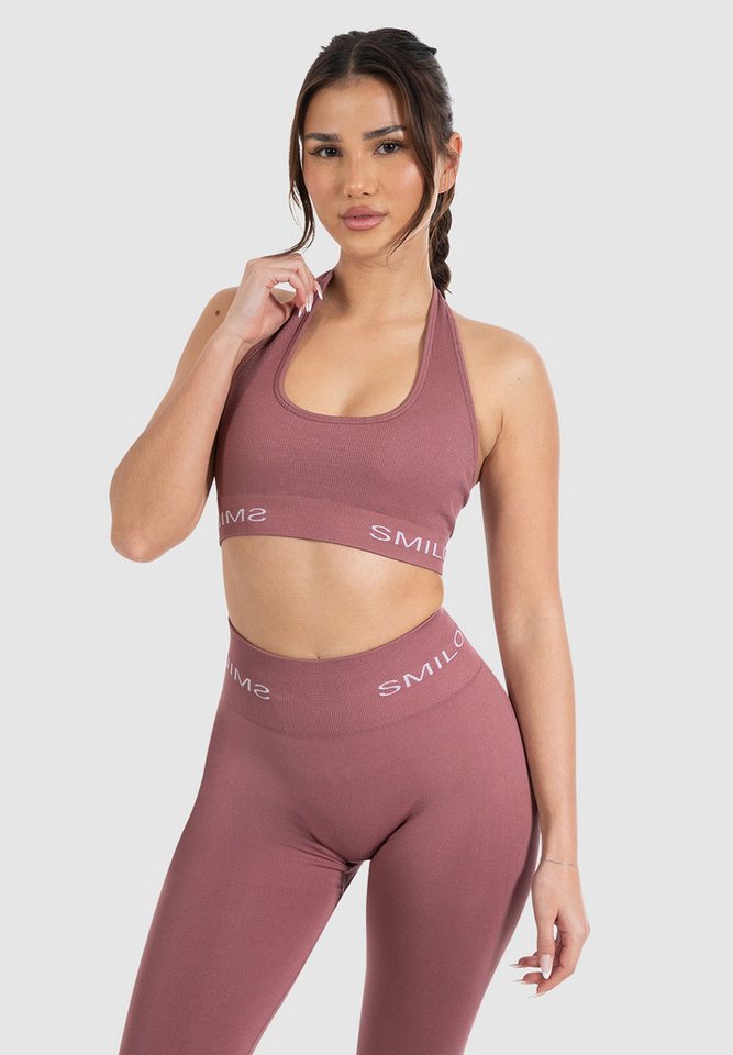 Smilodox Sport-BH Azura, Seamless Sport Top Rückenfrei Starker Halt Fitness Alltag Scrunch Bra ohne Bügel Atmungsaktiv Yoga Gym Bustier Schriftzug Smilodox Sport-BH Azura, Seamless Sport Top Rückenfrei Starker Halt Fitness Alltag Scrunch Bra ohne Bügel Atmungsaktiv Yoga Gym Bustier Schriftzug von Smilodox