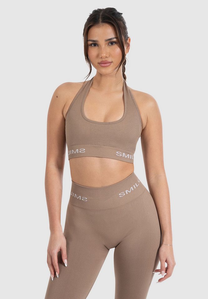 Smilodox Sport-BH Azura, Seamless Sport Top Rückenfrei Starker Halt Fitness Alltag Scrunch Bra ohne Bügel Atmungsaktiv Yoga Gym Bustier Schriftzug Smilodox Sport-BH Azura, Seamless Sport Top Rückenfrei Starker Halt Fitness Alltag Scrunch Bra ohne Bügel Atmungsaktiv Yoga Gym Bustier Schriftzug von Smilodox