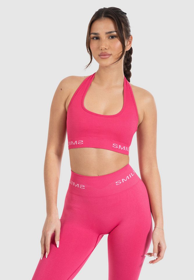 Smilodox Sport-BH Azura, Seamless Sport Top Rückenfrei Starker Halt Fitness Alltag Scrunch Bra ohne Bügel Atmungsaktiv Yoga Gym Bustier Schriftzug Smilodox Sport-BH Azura, Seamless Sport Top Rückenfrei Starker Halt Fitness Alltag Scrunch Bra ohne Bügel Atmungsaktiv Yoga Gym Bustier Schriftzug von Smilodox