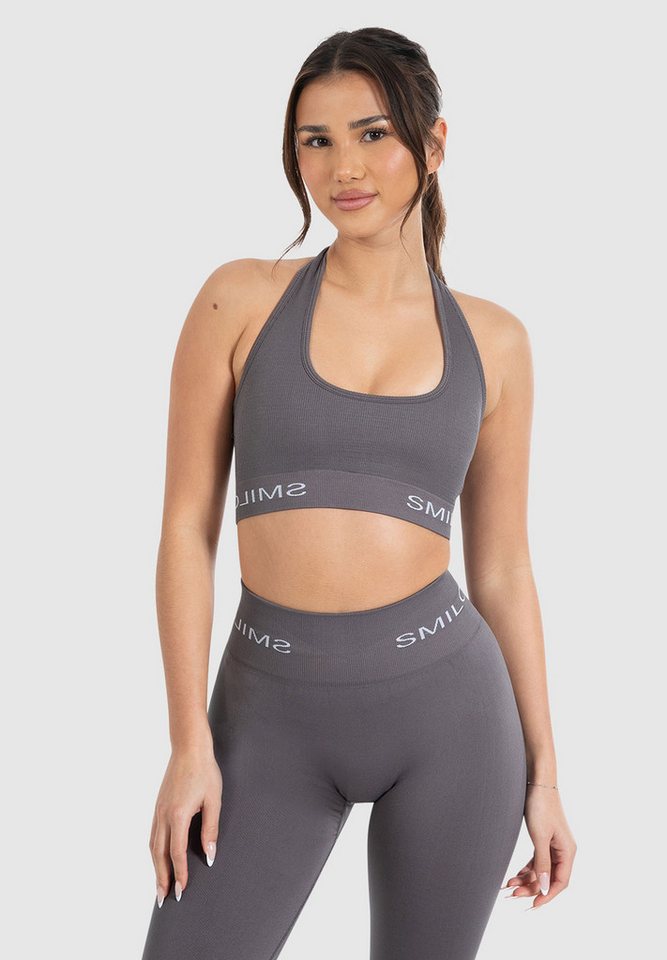 Smilodox Sport-BH Azura, Seamless Sport Top Rückenfrei Starker Halt Fitness Alltag Scrunch Bra ohne Bügel Atmungsaktiv Yoga Gym Bustier Schriftzug Smilodox Sport-BH Azura, Seamless Sport Top Rückenfrei Starker Halt Fitness Alltag Scrunch Bra ohne Bügel Atmungsaktiv Yoga Gym Bustier Schriftzug von Smilodox