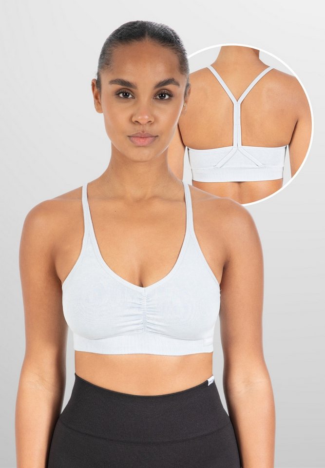 Smilodox Sport-BH Batik Scrunch Icon, Push Up BH ohne Bügel V-Ausschnitt Fitness Shaped Fit Sport Bra Herausnehmbare Cups Verstellbare Träger Yoga Gym Smilodox Sport-BH Batik Scrunch Icon, Push Up BH ohne Bügel V-Ausschnitt Fitness Shaped Fit Sport Bra Herausnehmbare Cups Verstellbare Träger Yoga Gym von Smilodox