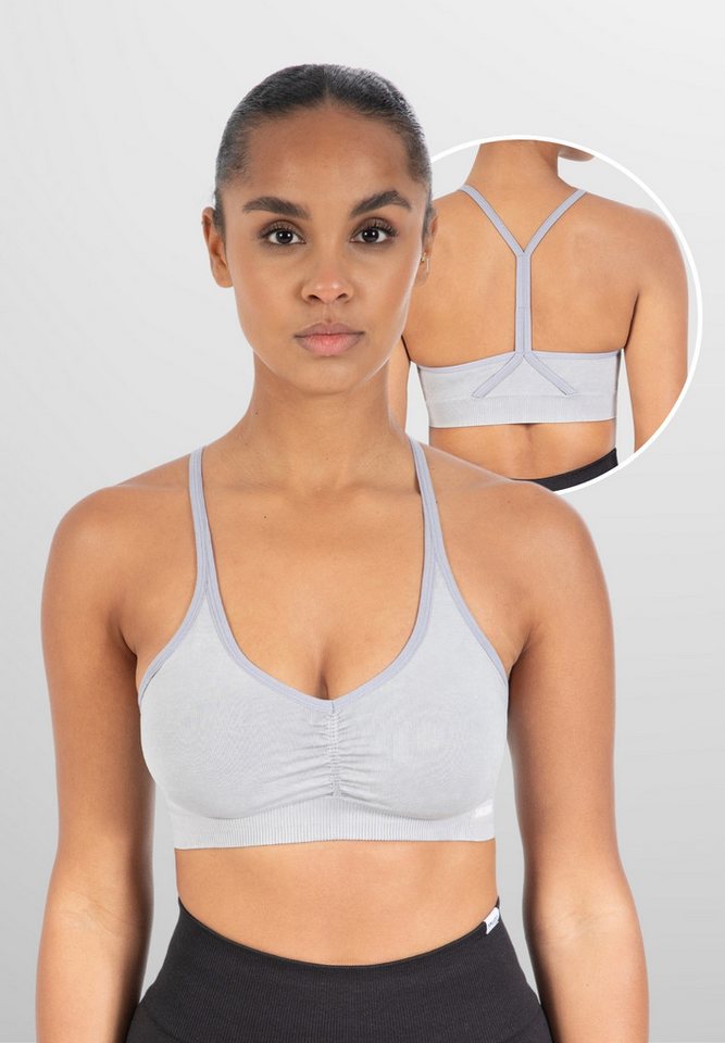 Smilodox Sport-BH Batik Scrunch Icon, Push Up BH ohne Bügel V-Ausschnitt Fitness Shaped Fit Sport Bra Herausnehmbare Cups Verstellbare Träger Yoga Gym Smilodox Sport-BH Batik Scrunch Icon, Push Up BH ohne Bügel V-Ausschnitt Fitness Shaped Fit Sport Bra Herausnehmbare Cups Verstellbare Träger Yoga Gym von Smilodox