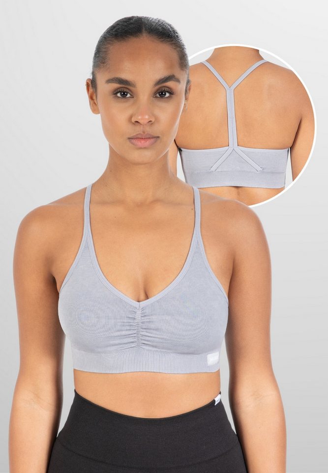 Smilodox Sport-BH Batik Scrunch Icon, Push Up BH ohne Bügel V-Ausschnitt Fitness Shaped Fit Sport Bra Herausnehmbare Cups Verstellbare Träger Yoga Gym Smilodox Sport-BH Batik Scrunch Icon, Push Up BH ohne Bügel V-Ausschnitt Fitness Shaped Fit Sport Bra Herausnehmbare Cups Verstellbare Träger Yoga Gym von Smilodox