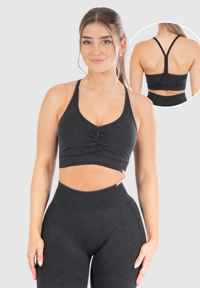 Smilodox Sport-BH Batik Acid Scrunch, Rutschfester Bustier mit Batik Waschung Seamless Sport Bra Blickdicht Atmungsaktiv Yoga Fitness Freizeit Smilodox Sport-BH Batik Acid Scrunch, Rutschfester Bustier mit Batik Waschung Seamless Sport Bra Blickdicht Atmungsaktiv Yoga Fitness Freizeit von Smilodox