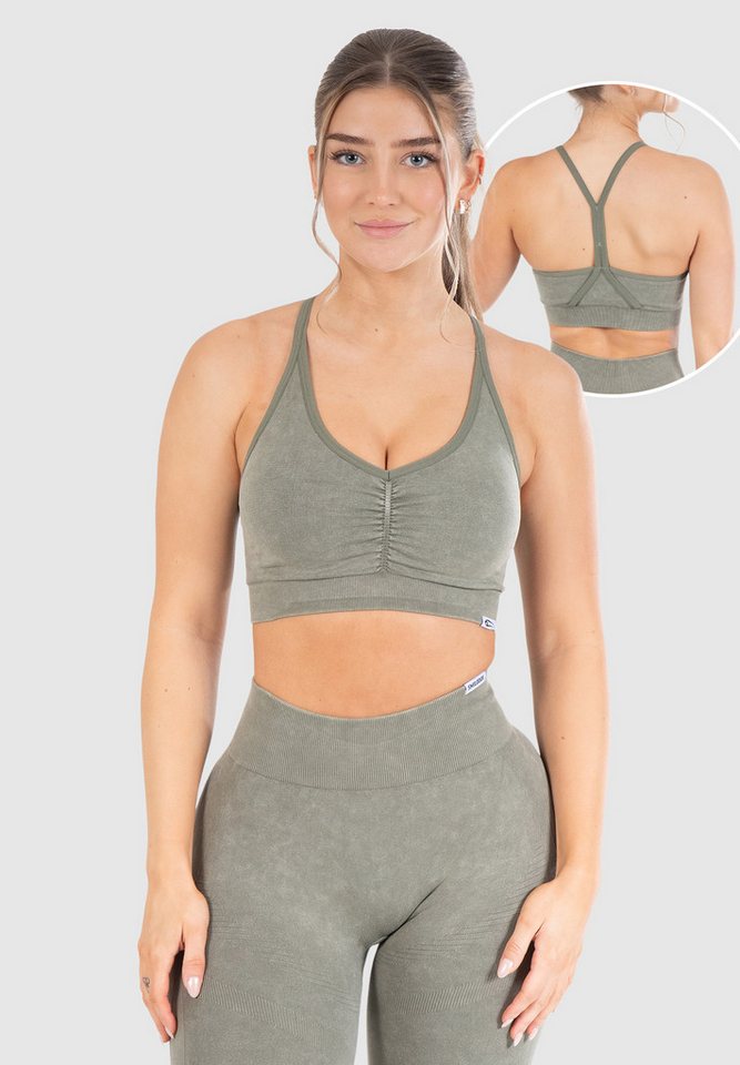Smilodox Sport-BH Batik Acid Scrunch, Rutschfester Bustier mit Batik Waschung Seamless Sport Bra Blickdicht Atmungsaktiv Yoga Fitness Freizeit Smilodox Sport-BH Batik Acid Scrunch, Rutschfester Bustier mit Batik Waschung Seamless Sport Bra Blickdicht Atmungsaktiv Yoga Fitness Freizeit von Smilodox