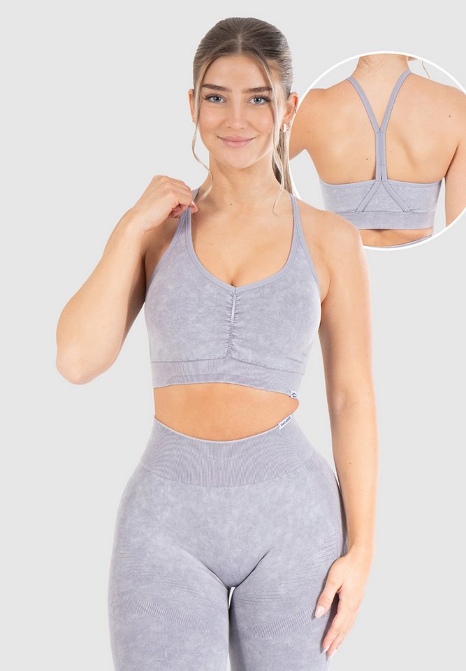 Smilodox Sport-BH Batik Acid Scrunch, Rutschfester Bustier mit Batik Waschung Seamless Sport Bra Blickdicht Atmungsaktiv Yoga Fitness Freizeit Smilodox Sport-BH Batik Acid Scrunch, Rutschfester Bustier mit Batik Waschung Seamless Sport Bra Blickdicht Atmungsaktiv Yoga Fitness Freizeit von Smilodox