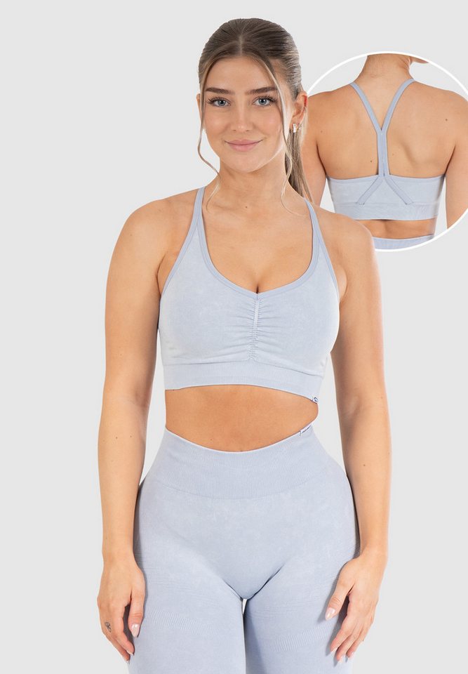 Smilodox Sport-BH Batik Acid Scrunch, Rutschfester Bustier mit Batik Waschung Seamless Sport Bra Blickdicht Atmungsaktiv Yoga Fitness Freizeit Smilodox Sport-BH Batik Acid Scrunch, Rutschfester Bustier mit Batik Waschung Seamless Sport Bra Blickdicht Atmungsaktiv Yoga Fitness Freizeit von Smilodox