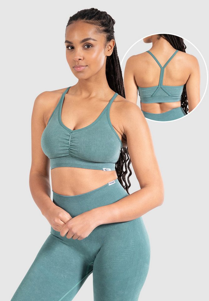 Smilodox Sport-BH Batik Acid Scrunch, Rutschfester Bustier mit Batik Waschung Seamless Sport Bra Blickdicht Atmungsaktiv Yoga Fitness Freizeit Smilodox Sport-BH Batik Acid Scrunch, Rutschfester Bustier mit Batik Waschung Seamless Sport Bra Blickdicht Atmungsaktiv Yoga Fitness Freizeit von Smilodox