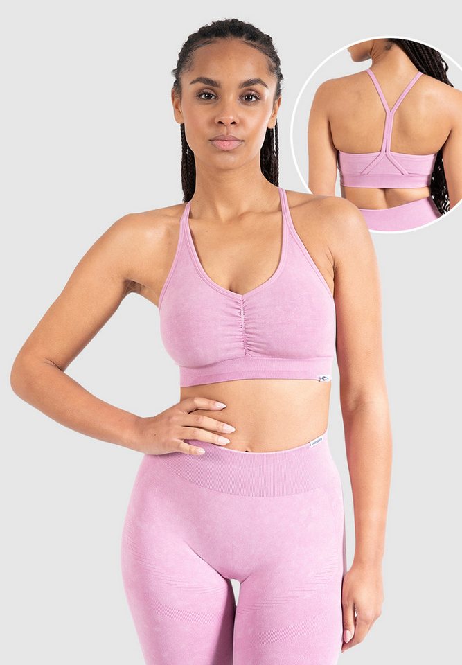 Smilodox Sport-BH Batik Acid Scrunch, Rutschfester Bustier mit Batik Waschung Seamless Sport Bra Blickdicht Atmungsaktiv Yoga Fitness Freizeit Smilodox Sport-BH Batik Acid Scrunch, Rutschfester Bustier mit Batik Waschung Seamless Sport Bra Blickdicht Atmungsaktiv Yoga Fitness Freizeit von Smilodox