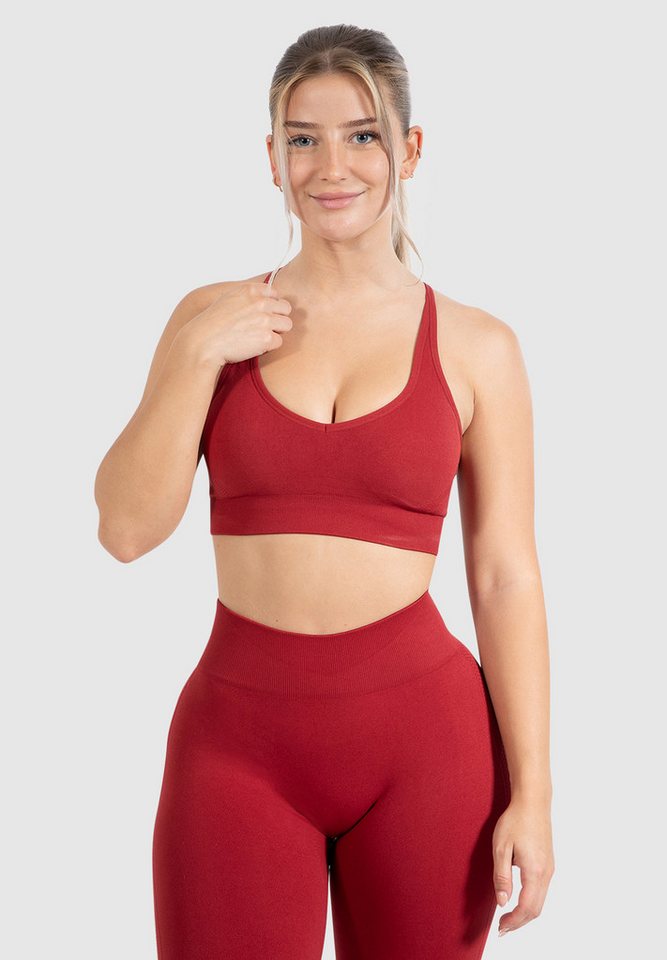 Smilodox Sport-BH Cetrina, Seamless Sport Bra eleganter Rückenausschnitt Fitness Seamless, Push-Up BH V-Ausschnitt ohne Bügel Atmungsaktiv Bustier Yoga Alltag Smilodox Sport-BH Cetrina, Seamless Sport Bra eleganter Rückenausschnitt Fitness Seamless, Push-Up BH V-Ausschnitt ohne Bügel Atmungsaktiv Bustier Yoga Alltag von Smilodox