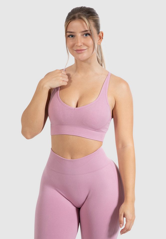 Smilodox Sport-BH Cetrina, Seamless Sport Bra eleganter Rückenausschnitt Fitness Seamless, Push-Up BH V-Ausschnitt ohne Bügel Atmungsaktiv Bustier Yoga Alltag Smilodox Sport-BH Cetrina, Seamless Sport Bra eleganter Rückenausschnitt Fitness Seamless, Push-Up BH V-Ausschnitt ohne Bügel Atmungsaktiv Bustier Yoga Alltag von Smilodox