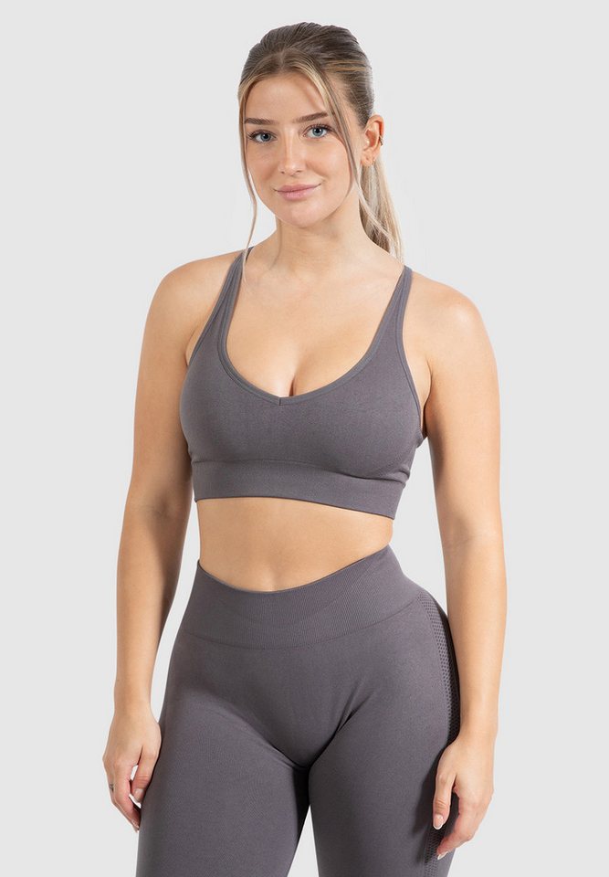 Smilodox Sport-BH Cetrina, Seamless Sport Bra eleganter Rückenausschnitt Fitness Seamless, Push-Up BH V-Ausschnitt ohne Bügel Atmungsaktiv Bustier Yoga Alltag Smilodox Sport-BH Cetrina, Seamless Sport Bra eleganter Rückenausschnitt Fitness Seamless, Push-Up BH V-Ausschnitt ohne Bügel Atmungsaktiv Bustier Yoga Alltag von Smilodox