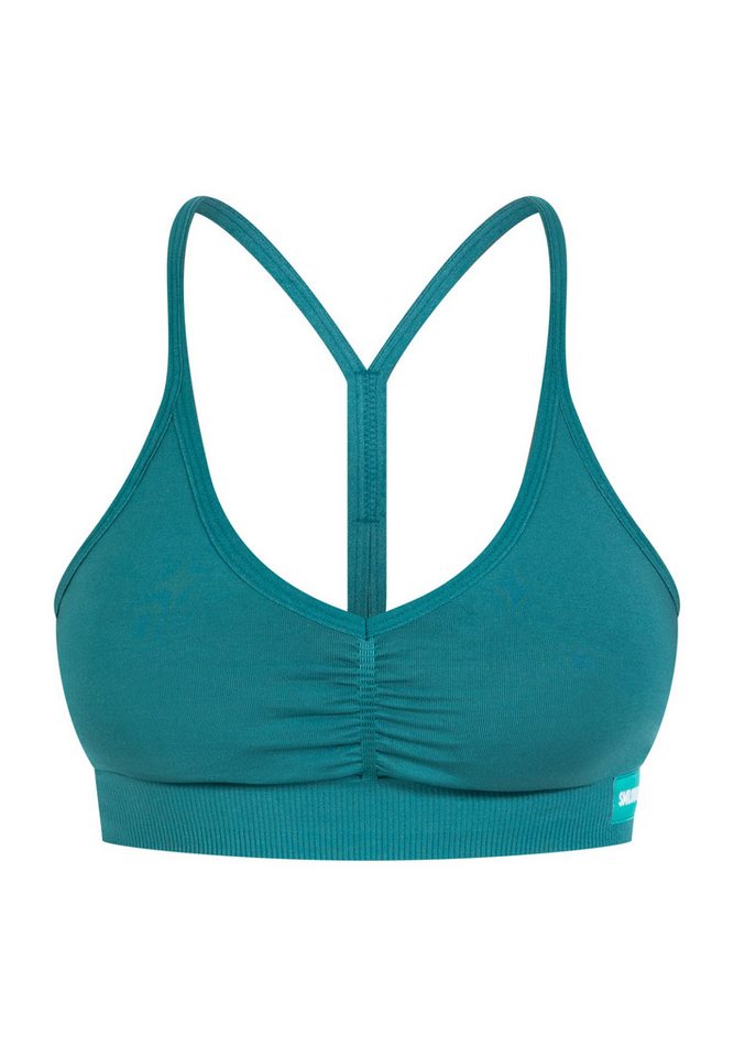 Smilodox Sport-BH Solid Scrunch Icon, Seamless Bra ohne Bügel mit verstellbaren Trägern Blickdichter Bustier Herausnehmbare Cups Shaped Fit Fitness Freizeit Smilodox Sport-BH Solid Scrunch Icon, Seamless Bra ohne Bügel mit verstellbaren Trägern Blickdichter Bustier Herausnehmbare Cups Shaped Fit Fitness Freizeit von Smilodox