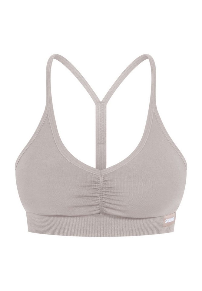 Smilodox Sport-BH Solid Scrunch Icon, Seamless Bra ohne Bügel mit verstellbaren Trägern Blickdichter Bustier Herausnehmbare Cups Shaped Fit Fitness Freizeit Smilodox Sport-BH Solid Scrunch Icon, Seamless Bra ohne Bügel mit verstellbaren Trägern Blickdichter Bustier Herausnehmbare Cups Shaped Fit Fitness Freizeit von Smilodox