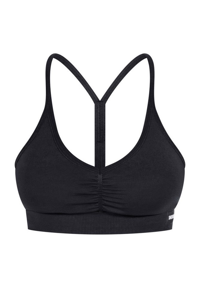 Smilodox Sport-BH Solid Scrunch Icon, Seamless Bra ohne Bügel mit verstellbaren Trägern Blickdichter Bustier Herausnehmbare Cups Shaped Fit Fitness Freizeit Smilodox Sport-BH Solid Scrunch Icon, Seamless Bra ohne Bügel mit verstellbaren Trägern Blickdichter Bustier Herausnehmbare Cups Shaped Fit Fitness Freizeit von Smilodox