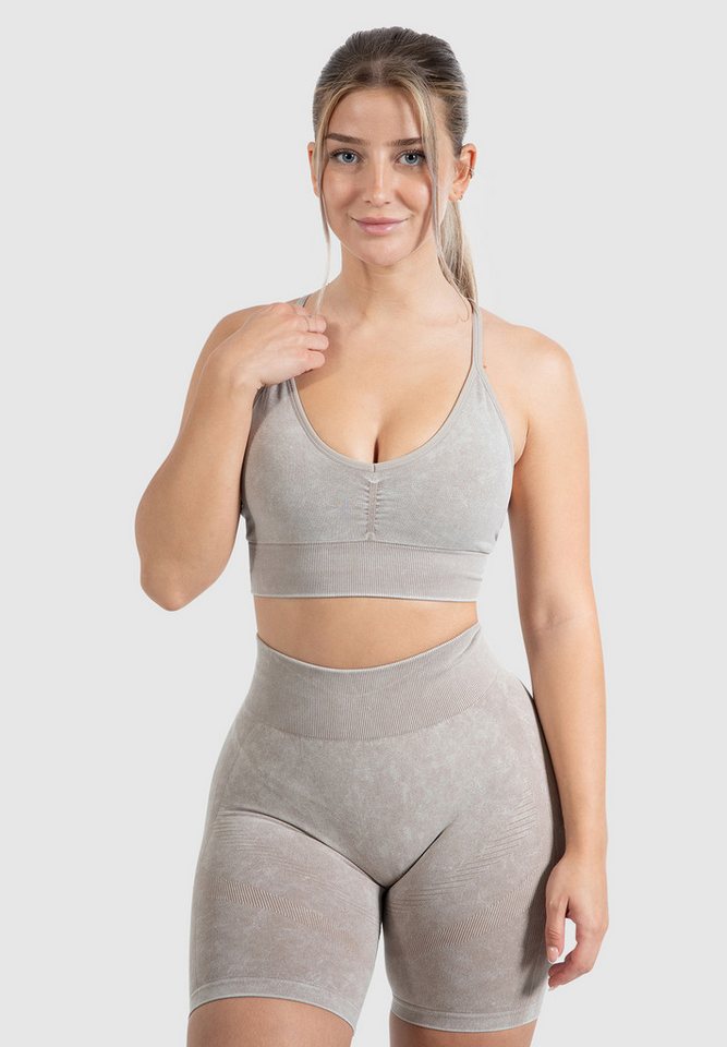 Smilodox Sport-BH Batik Acid Vera Scrunch, Seamless Push Up BH verstellbare Träger Crop Top Bra ohne Bügel Atmungsaktiv Herausnehmbare Cups Sport Yoga Smilodox Sport-BH Batik Acid Vera Scrunch, Seamless Push Up BH verstellbare Träger Crop Top Bra ohne Bügel Atmungsaktiv Herausnehmbare Cups Sport Yoga von Smilodox