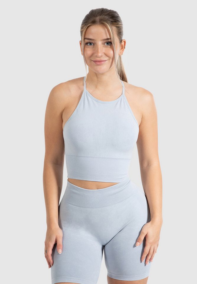 Smilodox Sport-BH Batik Acid Vera, Neckholder Crop Top mit Batik Waschung Seamless Länger Geschnittenen BH Bra Herausnehmbare Cups Sport Yoga Smilodox Sport-BH Batik Acid Vera, Neckholder Crop Top mit Batik Waschung Seamless Länger Geschnittenen BH Bra Herausnehmbare Cups Sport Yoga von Smilodox