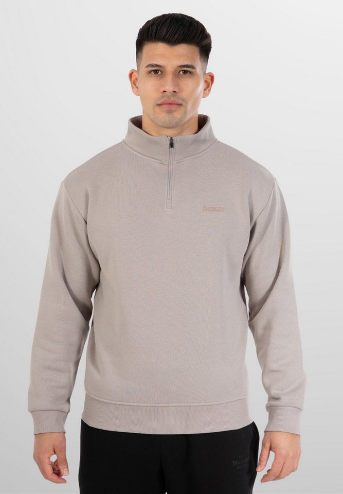 Smilodox Sweatshirt Emilio, Half Zip Sweater im Regular Fit, Komfort Stil für Sport Alltag Langarmshirt Weiche Baumwollmischung Pullover Logo Vielseitig Bequem Smilodox Sweatshirt Emilio, Half Zip Sweater im Regular Fit, Komfort Stil für Sport Alltag Langarmshirt Weiche Baumwollmischung Pullover Logo Vielseitig Bequem von Smilodox