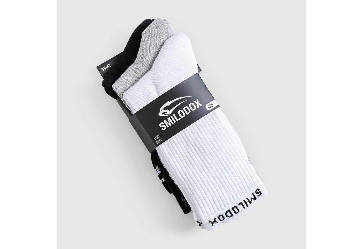 Smilodox Tennissocken Men High Cut 3er Pack von Smilodox