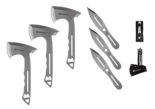 Smith & Wesson 8in Throwing Knives and 10in Axes Combo with Full Tang Stainless Steel Design, Bottle Opener and Nylon Sheaths for Recreation and Competition Smith & Wesson 8in Throwing Knives and 10in Axes Combo with Full Tang Stainless Steel Design, Bottle Opener and Nylon Sheaths for Recreation and Competition von Smith & Wesson