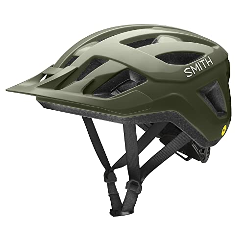 Smith - Convoy MIPS Fahrradhelm Moss 51-55 Maat S: Leicht, sicher, komfortabel & stylisch - Perfekt für Radfahrer! MIPS-Technologie, Belüftungssystem, verstellbares Visier. Helm, Fahrradhelm, von Smith