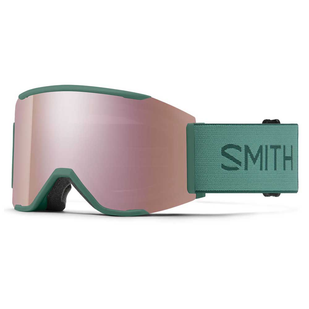 Smith Squad Ski Goggles Grün Chromapop Sun Platinum Mirror/CAT3 von Smith