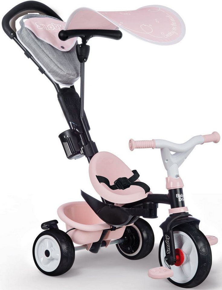 Smoby Dreirad Baby Driver Plus, rosa, Made in Europe Smoby Dreirad Baby Driver Plus, rosa, Made in Europe von Smoby