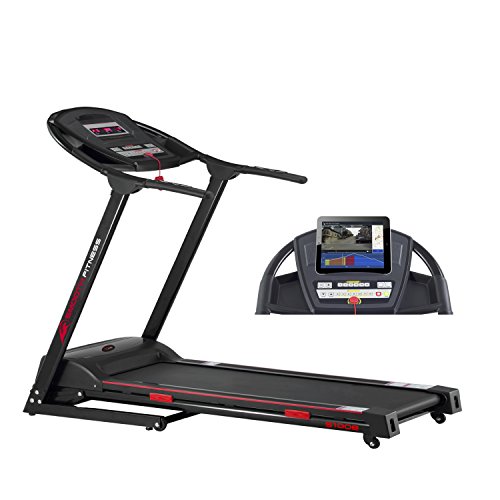Smooth Fitness 5100e Plus Laufband - Connect+ App Steuerung, 42x125cm Lauffläche, Elektronische Neigungswinkelverstellung 0-12%, 36 Programme, Herzfrequenz-Training von Smooth Fitness