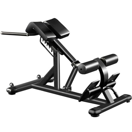 Römischer Stuhl, multifunktionale Rückenverlängerungsmaschine, verstellbare Trainingsbank, Hyperextension-Bank für Zuhause, Fitnessstudio, Krafttraining, maximale Kapazität 598 kg, Schwarz von SnamicE