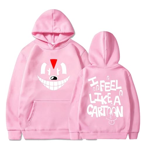 Hoodies Lil Darkie Tour Cartoon Print Sweatshirt, Kinder Übergroßer Pullover Herren Damen Mode Mäntel Jacken Übergröße-Black||XS von Snavert