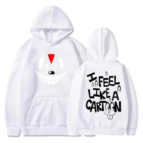 Hoodies Lil Darkie Tour Cartoon Print Sweatshirt, Kinder Übergroßer Pullover Herren Damen Mode Mäntel Jacken Übergröße-Black||XS von Snavert