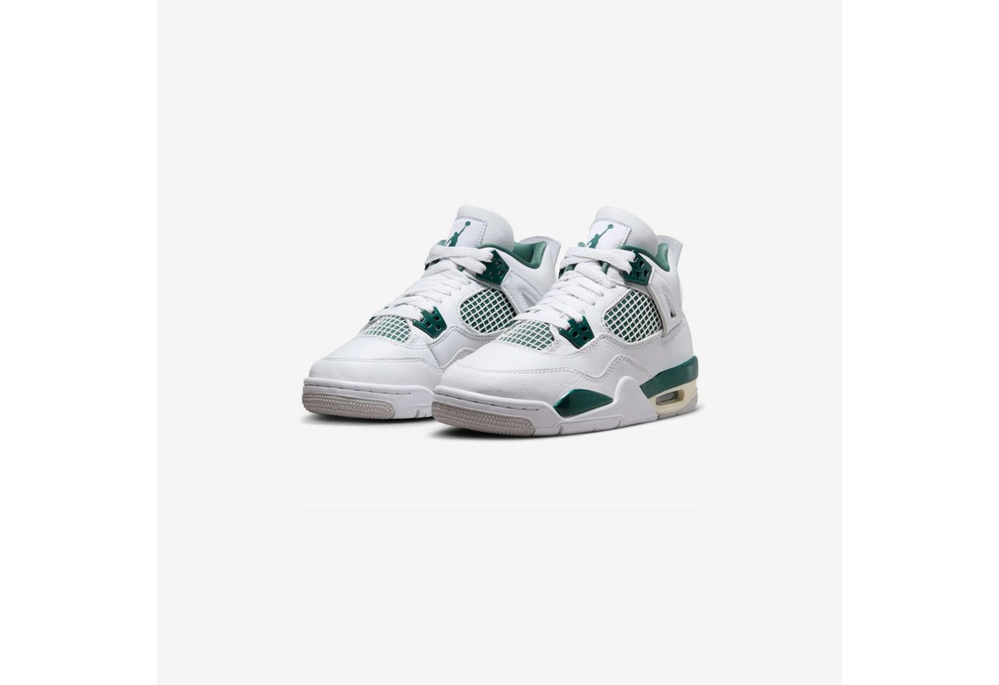 Sneaker Nike Air Jordan 4 Retro White Oxidized Green GS Sneaker limitierte Auflage von Sneaker