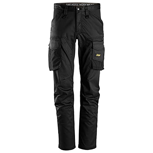 Snickers Workwear AllroundWork 6803 Hose ohne Taschen für Knieschoner, Schwarz, 50 von Snickers Workwear