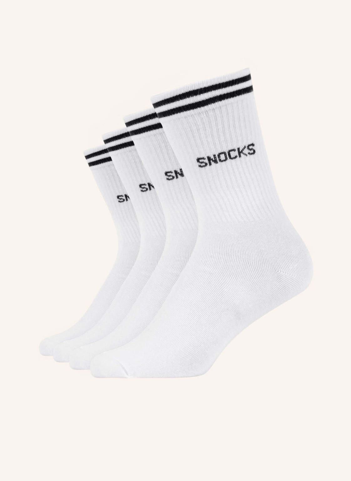 Snocks 4er-Pack Sportsocken weiss Snocks 4er-Pack Sportsocken weiss von Snocks