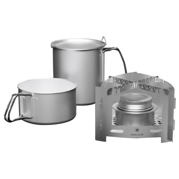 Snow Peak - Kaen Stove Koen Cooker Set - Spirituskocher grau Snow Peak - Kaen Stove Koen Cooker Set - Spirituskocher grau von Snow Peak