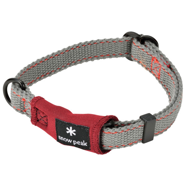 Snow Peak - Soft Collar - Hundehalsband Gr M grau/rot von Snow Peak