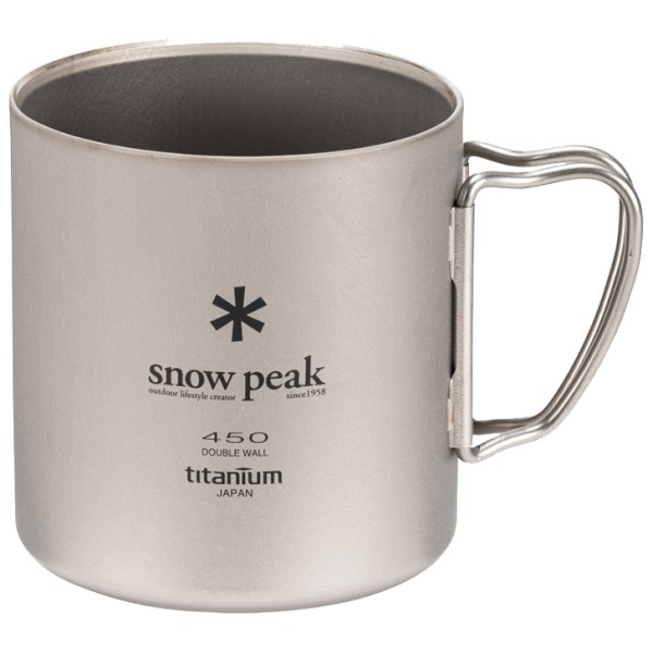 Snow Peak - Ti-Double 450 Mug - Tasse Gr 450 ml grau Snow Peak - Ti-Double 450 Mug - Tasse Gr 450 ml grau von Snow Peak