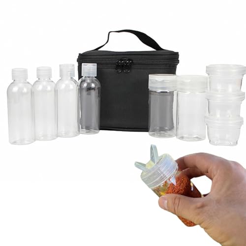 Snsengg Condiment Bag, Seasoning Container Set, Outdoor Organizer, Multifunctional Condiment Holder for Camping, Picnics, and Bbqs 6.5x4.92x3.74 Inches von Snsengg