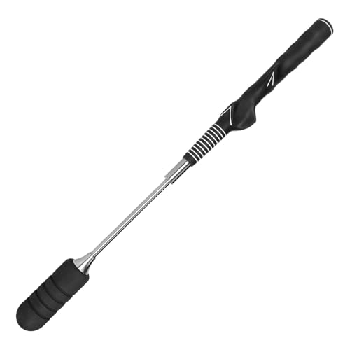 Snsengg Golf Swing Trainer, Teleskop Swing Trainer, Golf Grip Trainer Swing Speed Trainer mit Grip Trainingshilfe, Tragbarer Golf-Übungsstab für Rechtshänder Golfer Zur Verbesserung von Snsengg