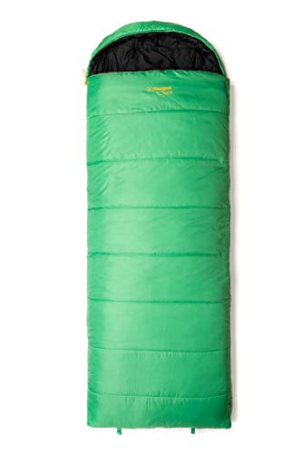 Snugpak 98100 Basecamp Nautilus SQ Schlafsack Geen LH Zip, smaragdgrün, Left Side von Snugpak