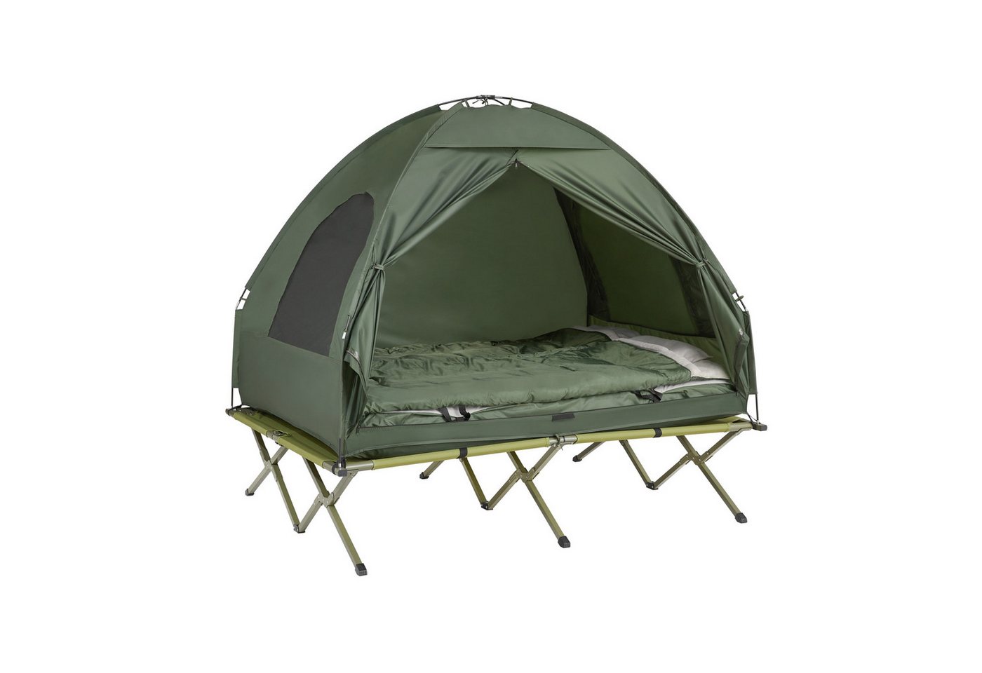 SoBuy Feldbett OGS32 Campingzelt 4in1-Zelt mit Campingliege Schlafsack Luftmatratze SoBuy Feldbett OGS32 Campingzelt 4in1-Zelt mit Campingliege Schlafsack Luftmatratze von SoBuy