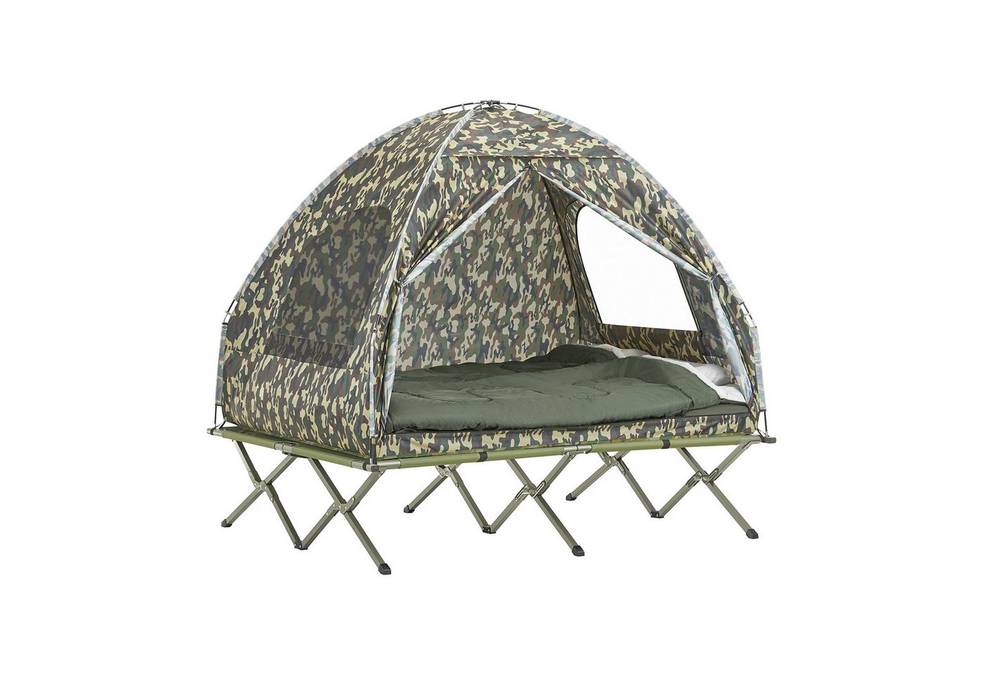SoBuy Feldbett OGS32 Campingzelt 4in1-Zelt mit Campingliege Schlafsack Luftmatratze SoBuy Feldbett OGS32 Campingzelt 4in1-Zelt mit Campingliege Schlafsack Luftmatratze von SoBuy
