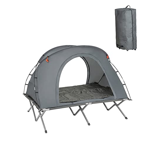 SoBuy OGS60-L-HG Feldbett mit Zelt Wurfzelt Feldbett 4in1-Zelt mit Campingliege Schlafsack Matratze und Zubehör Zelt 2 Personen 2 Mann Zelt SoBuy OGS60-L-HG Feldbett mit Zelt Wurfzelt Feldbett 4in1-Zelt mit Campingliege Schlafsack Matratze und Zubehör Zelt 2 Personen 2 Mann Zelt von SoBuy