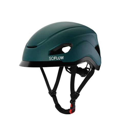 SoFlow Safe 'N' Drive Helm für Fahrräder, E-Scooter und Skateboards (Unisex, 55.5-59 cm, Türkis) von SoFlow