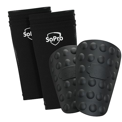 SoPro Schienbeinschoner Fußball für Kinder & Erwachsene inkl. Socken - 158 x 110 x 5 mm - leicht, klein, rutschfest, geruchsneutral & Made in Germany - Shinform Schienbeinschoner für Herren & Damen SoPro Schienbeinschoner Fußball für Kinder & Erwachsene inkl. Socken - 158 x 110 x 5 mm - leicht, klein, rutschfest, geruchsneutral & Made in Germany - Shinform Schienbeinschoner für Herren & Damen von SoPro