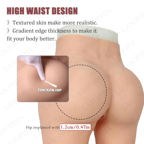 SoTUCR Crossdresser Silikon Fake Vagina HöSchen Butt Shaper Control Shorts MäNnlich Zu Weiblich Verstecken Boxershorts füR Frauen,Color 2,Upgraded von SoTUCR