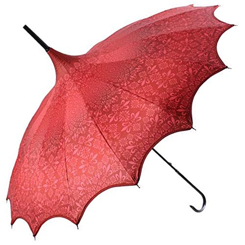 Boutique Regenschirm mit gewelltem Rand, UVP Pagode, Rot von Soake