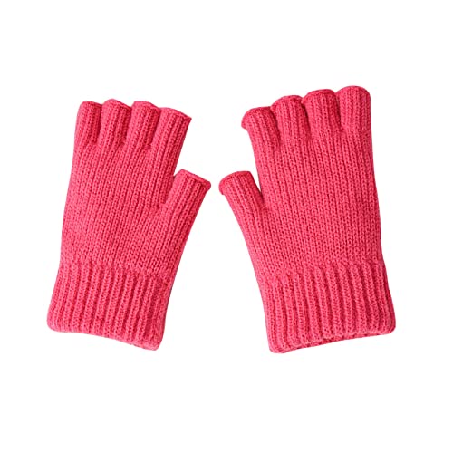 Handschuhe-Damen-Winter, Thermohandschuhe Winter Damen Thermo Handschuhe Ohne Finger Warme Kompressionshandschuhe Dünne Winter Gloves Sport Thermo Fingerless Gloves Gaming Handschuhe von Sobzia