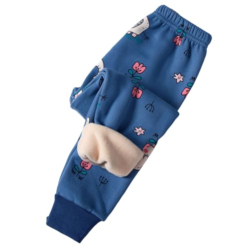 Jogginghose Kinder Jungen Thermohose Thermo Leggings Gefütterte Hose mädchen Leggings Winterhose Kuschel Elastische Taille Sporthose Warme Winter Bequem Softshell Hosen für 1-9 Jahre von Sobzia