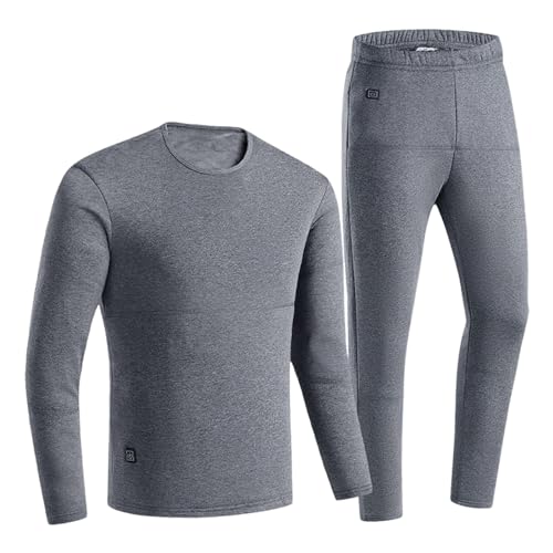 Kompressionshose-Herren, Thermo Unterwäsche Herren Thermohose Langarm Thermowäsche Set Atmungsaktiv Funktionswäsche Winter Skianzug Activewear Thermo Oberteil Warme Thermo Leggings von Sobzia